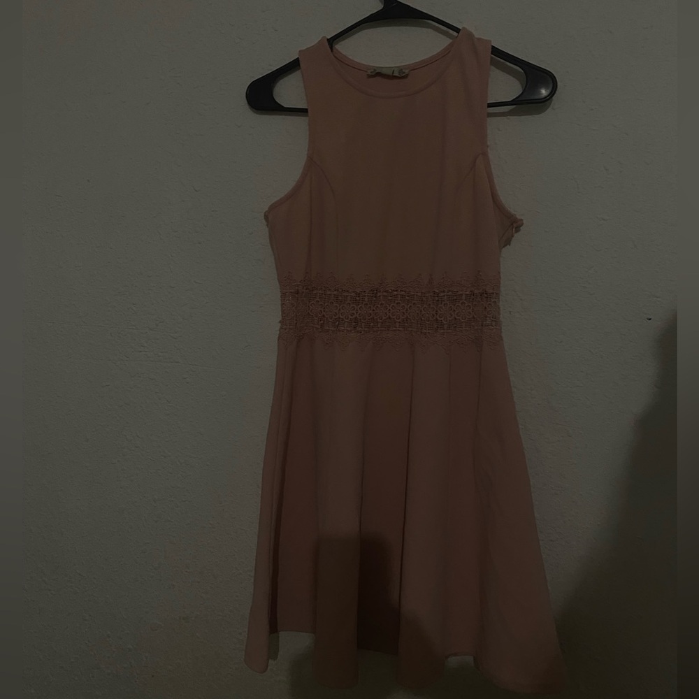 Iris Blush Pink Mini Dress